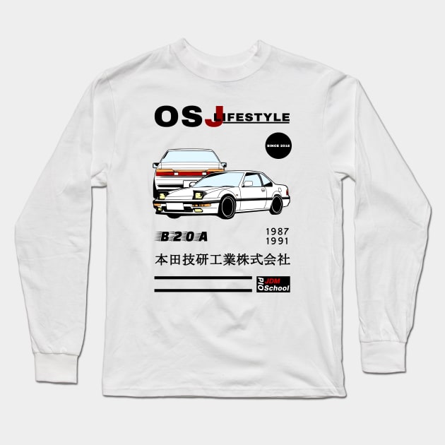 Prelude (B20A) OSJ LifeStyle Long Sleeve T-Shirt by OSJ Store